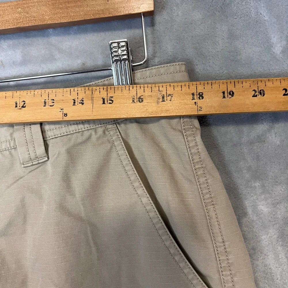 The North Face Mens Ripstop Cargo‎ Shorts Khaki Tan Hiking Outdoor Size 38